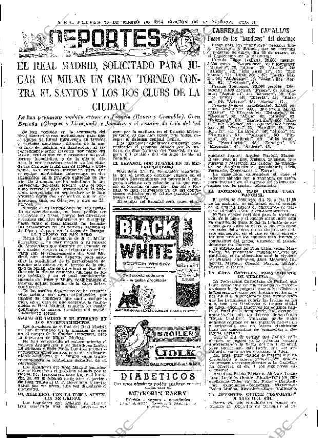 ABC MADRID 26-03-1964 página 61