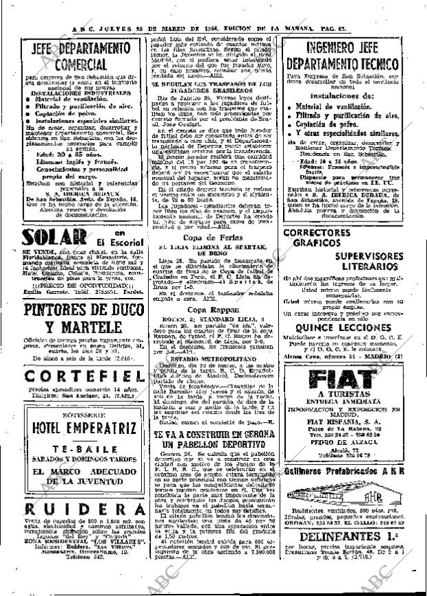 ABC MADRID 26-03-1964 página 62