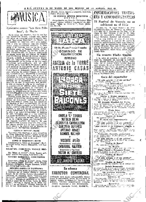 ABC MADRID 26-03-1964 página 65