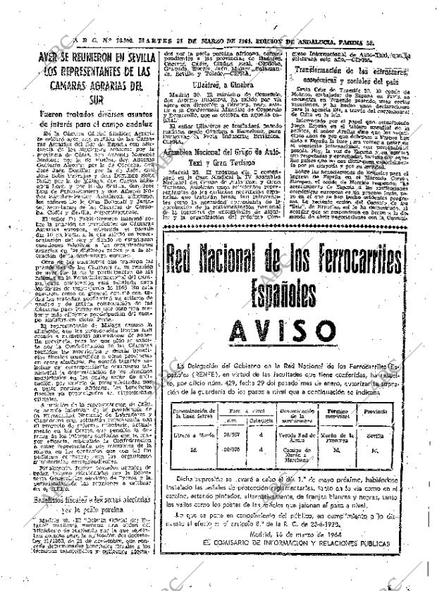 ABC SEVILLA 31-03-1964 página 57