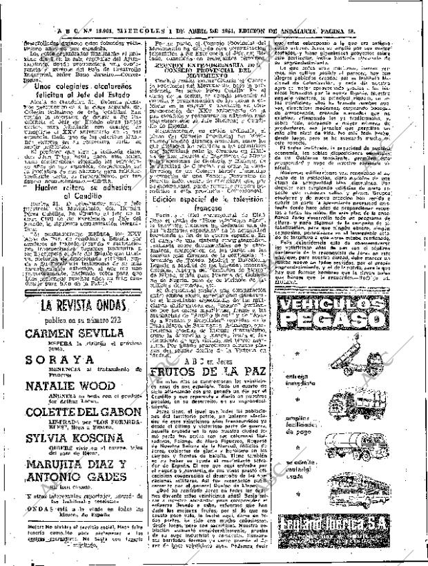 ABC SEVILLA 01-04-1964 página 58