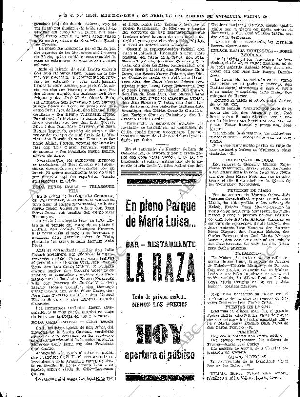 ABC SEVILLA 01-04-1964 página 68
