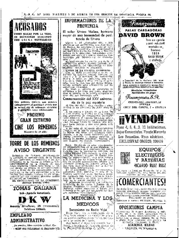 ABC SEVILLA 07-04-1964 página 56