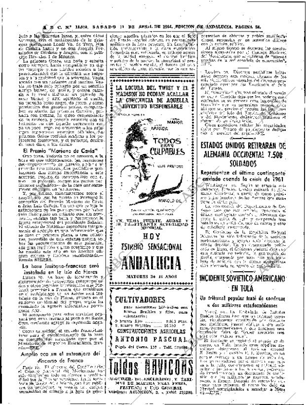 ABC SEVILLA 11-04-1964 página 54