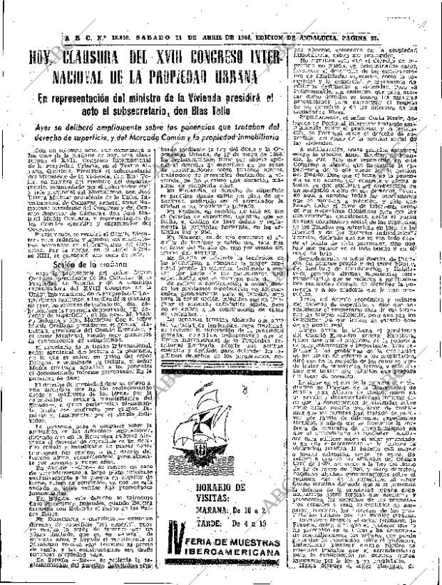 ABC SEVILLA 11-04-1964 página 57