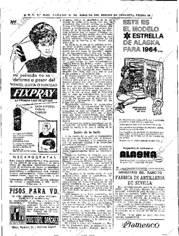 ABC SEVILLA 11-04-1964 página 58