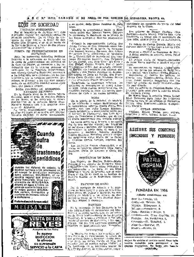 ABC SEVILLA 11-04-1964 página 60