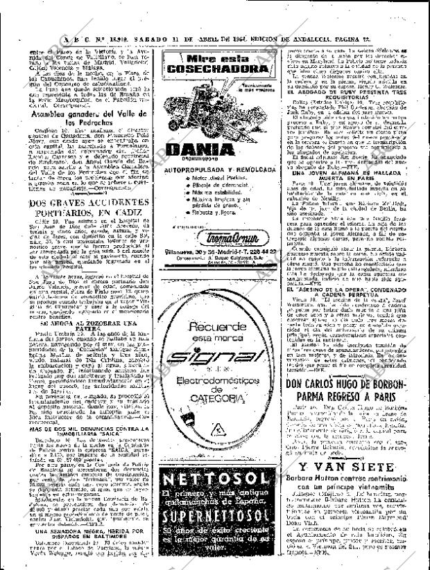 ABC SEVILLA 11-04-1964 página 72