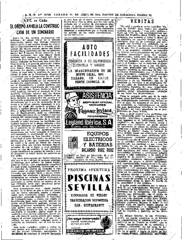 ABC SEVILLA 11-04-1964 página 73