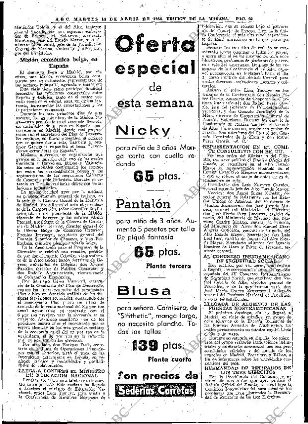 ABC MADRID 14-04-1964 página 30