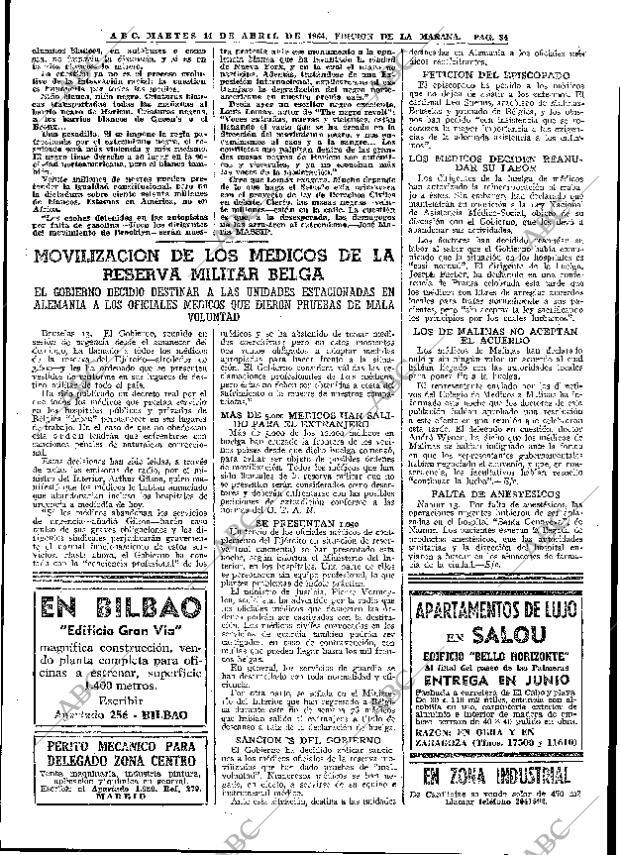 ABC MADRID 14-04-1964 página 34