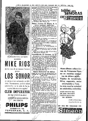 ABC MADRID 14-04-1964 página 54