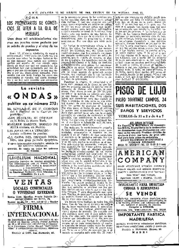 ABC MADRID 16-04-1964 página 52