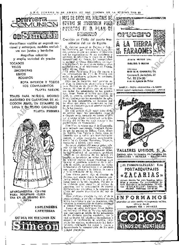 ABC MADRID 16-04-1964 página 60