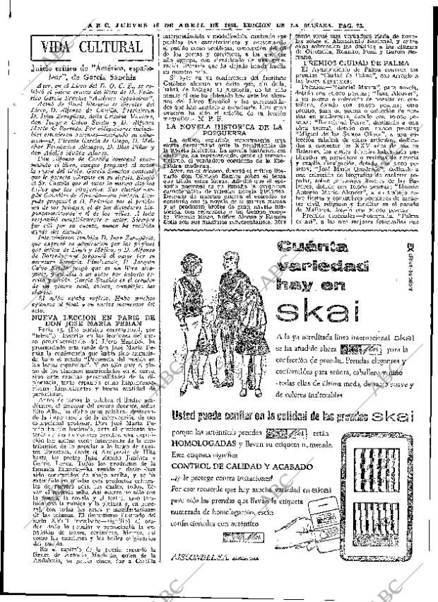 ABC MADRID 16-04-1964 página 73