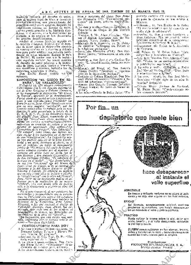 ABC MADRID 16-04-1964 página 75