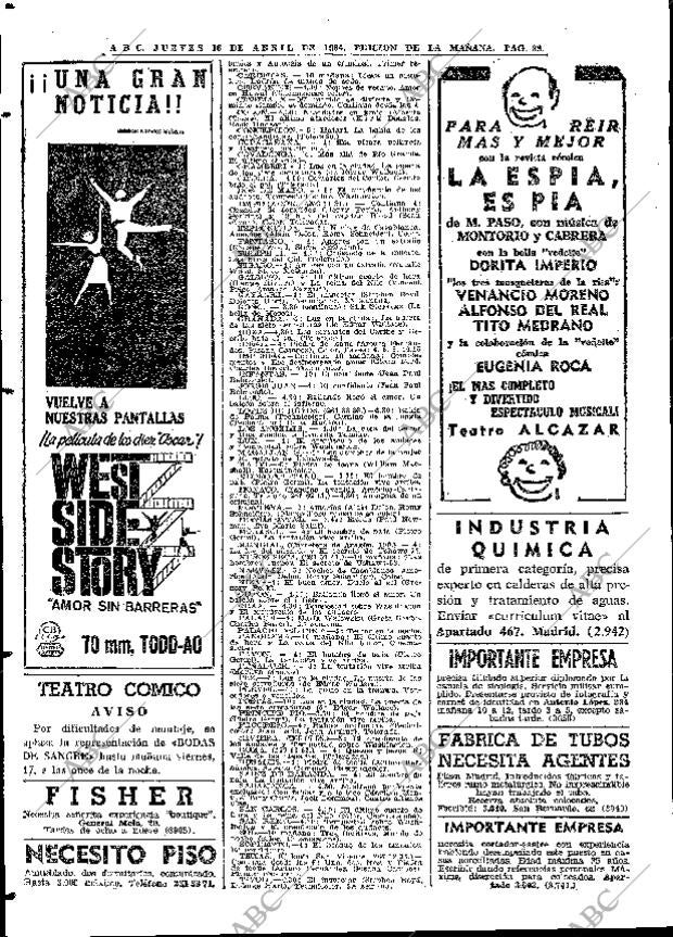ABC MADRID 16-04-1964 página 88