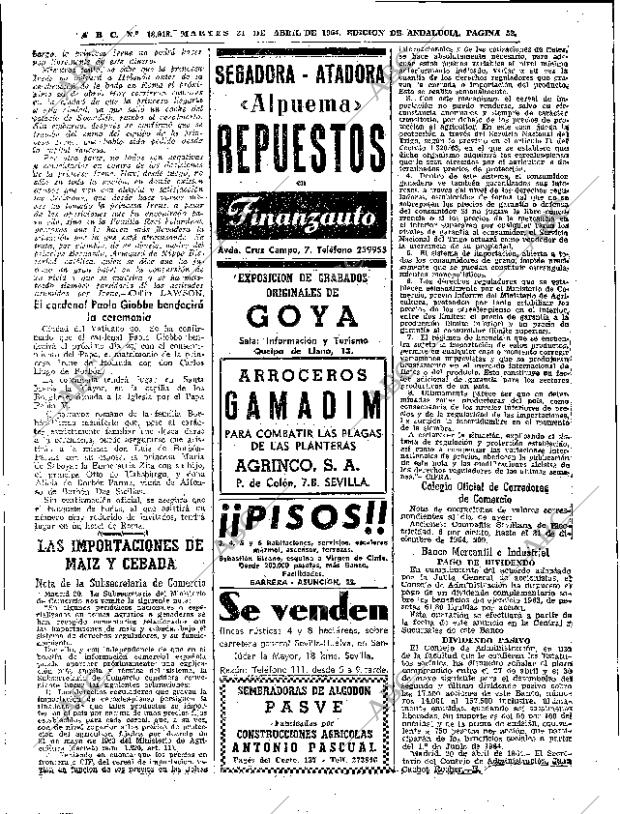 ABC SEVILLA 21-04-1964 página 52