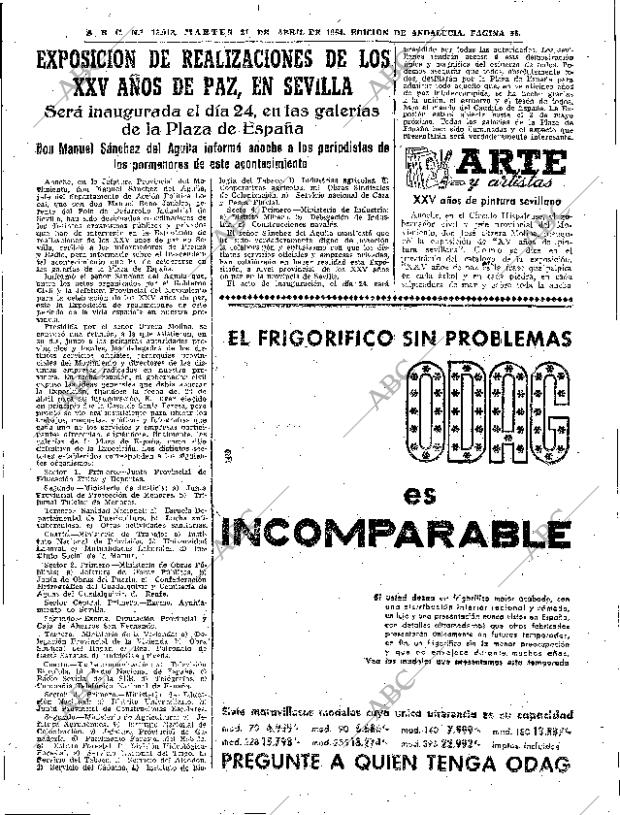 ABC SEVILLA 21-04-1964 página 55