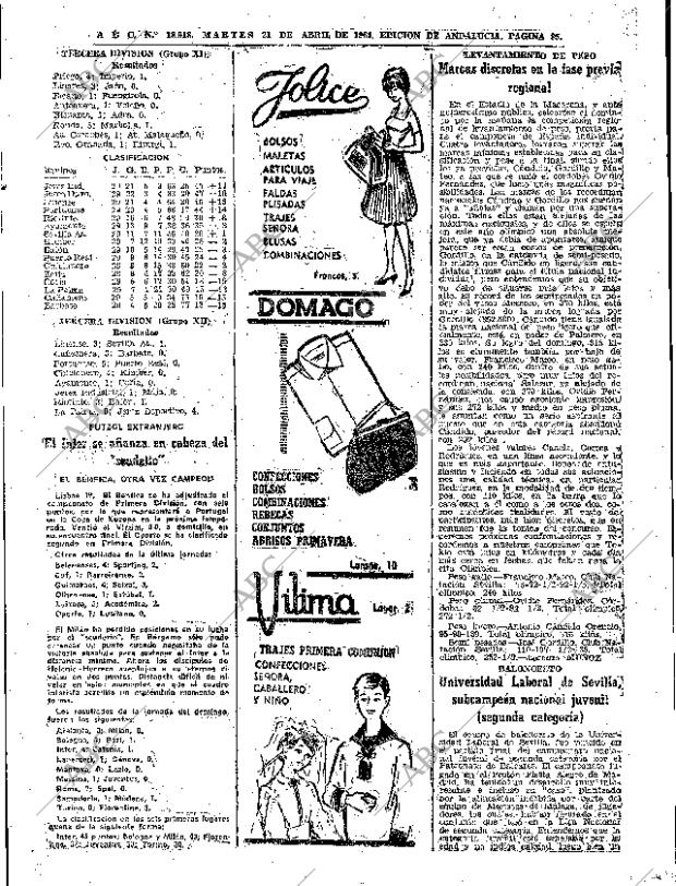 ABC SEVILLA 21-04-1964 página 85