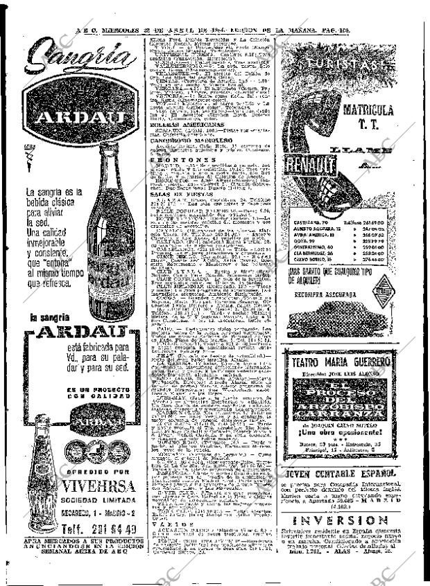 ABC MADRID 22-04-1964 página 100