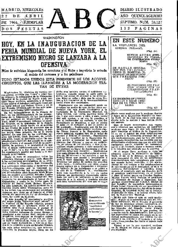 ABC MADRID 22-04-1964 página 55