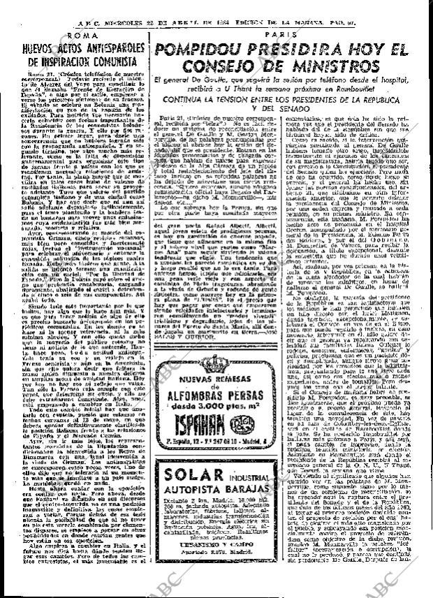 ABC MADRID 22-04-1964 página 57