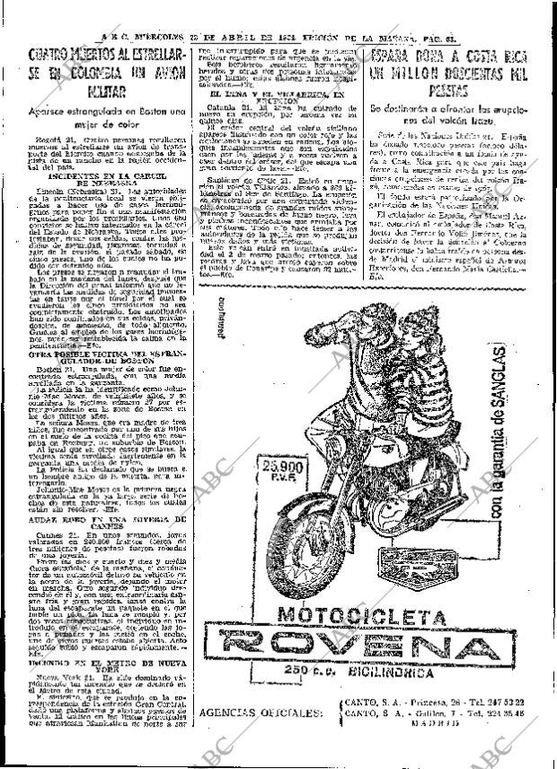 ABC MADRID 22-04-1964 página 63
