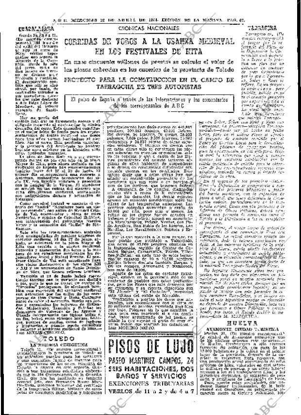 ABC MADRID 22-04-1964 página 67