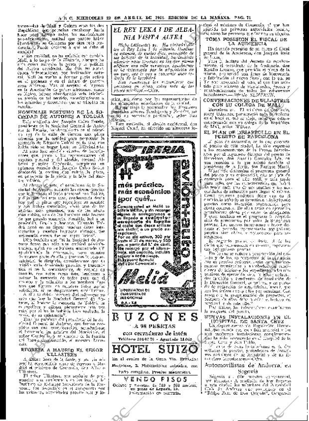 ABC MADRID 22-04-1964 página 71