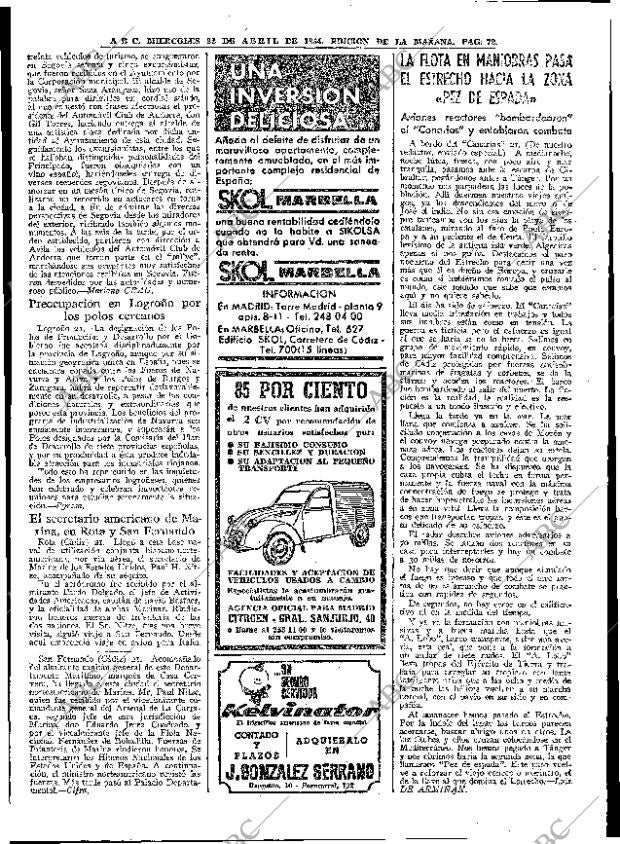 ABC MADRID 22-04-1964 página 72
