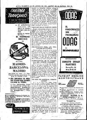 ABC MADRID 22-04-1964 página 74