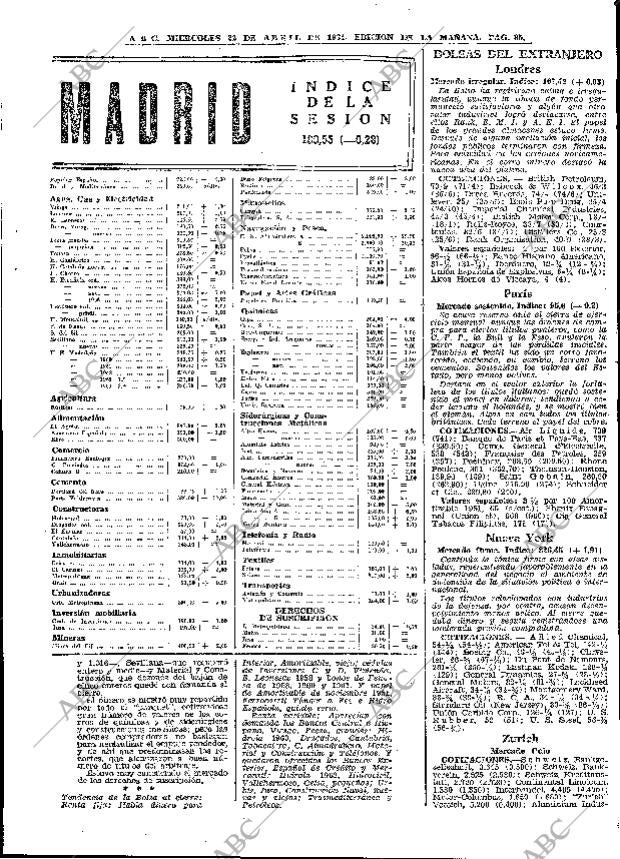 ABC MADRID 22-04-1964 página 85