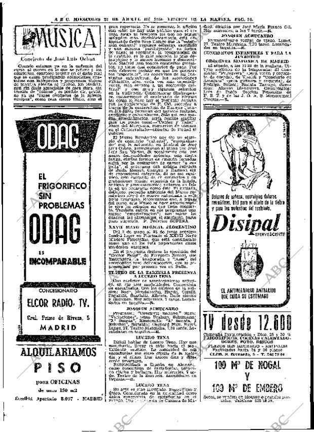 ABC MADRID 22-04-1964 página 94