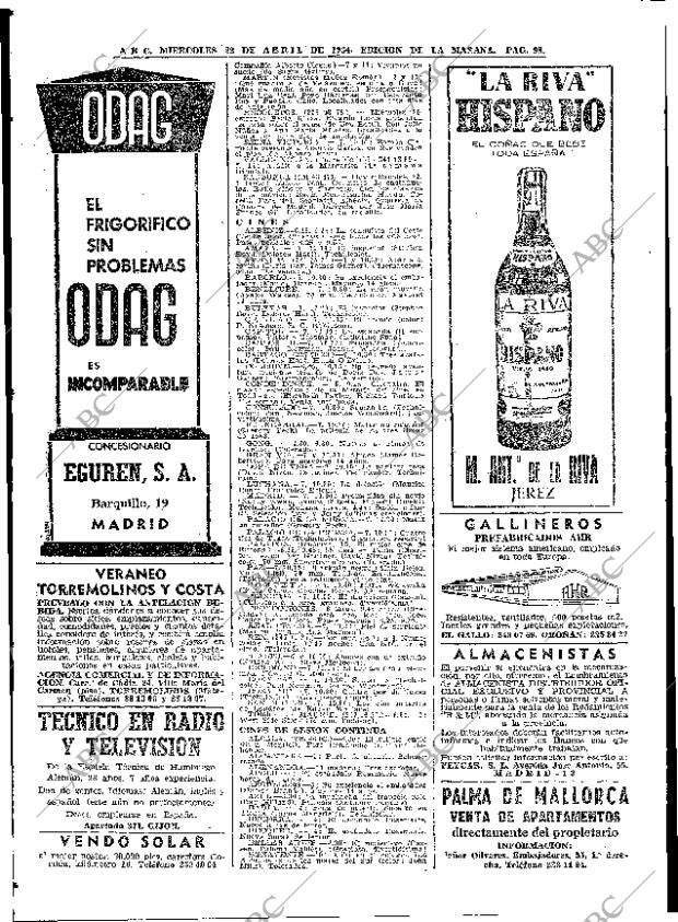 ABC MADRID 22-04-1964 página 98