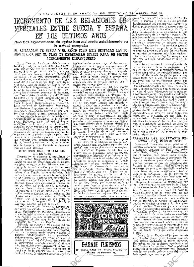 ABC MADRID 23-04-1964 página 57