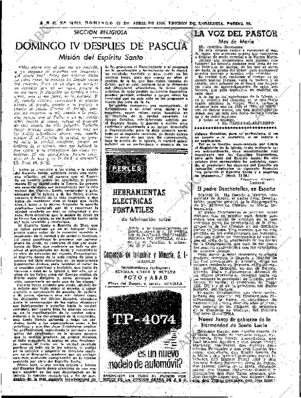 ABC SEVILLA 26-04-1964 página 75