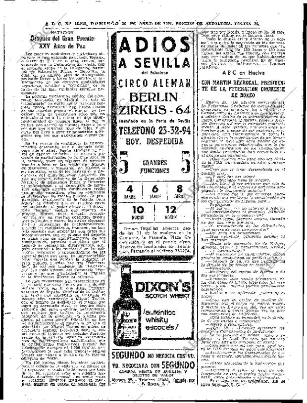 ABC SEVILLA 26-04-1964 página 84