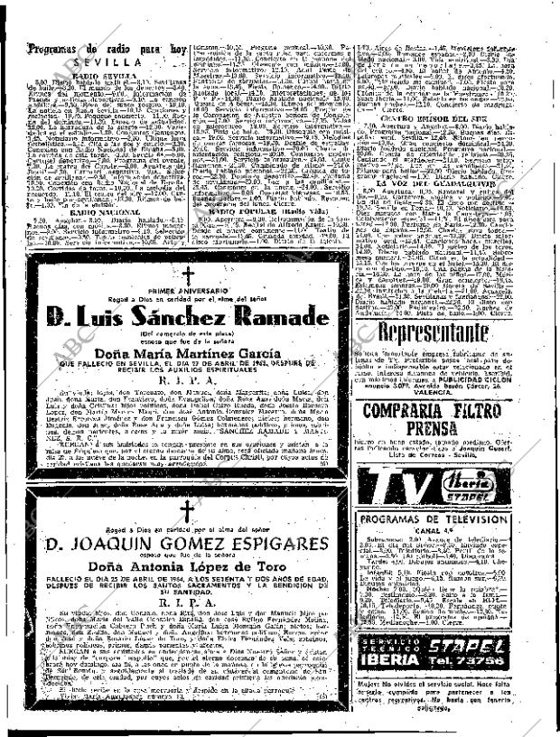 ABC SEVILLA 26-04-1964 página 93