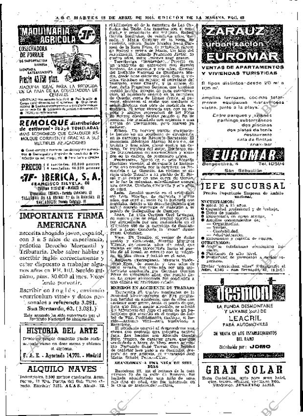 ABC MADRID 28-04-1964 página 42