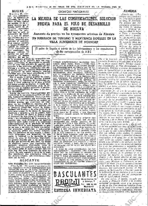 ABC MADRID 28-04-1964 página 43