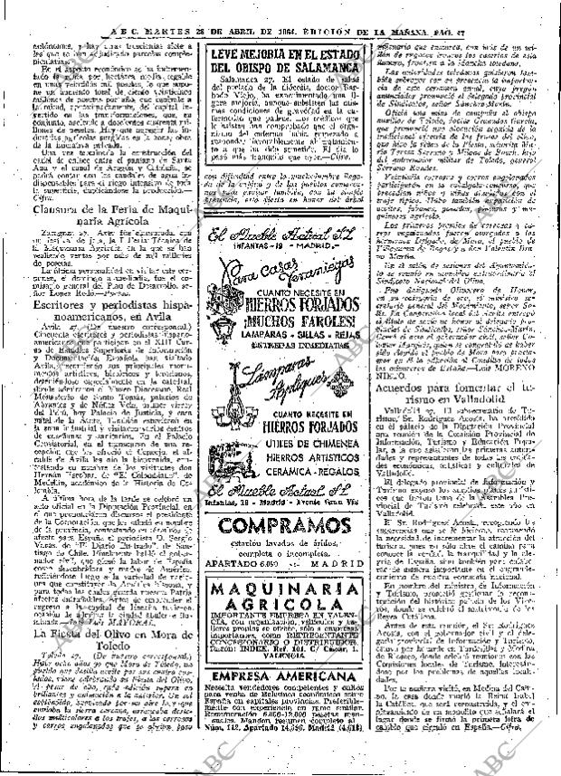 ABC MADRID 28-04-1964 página 47