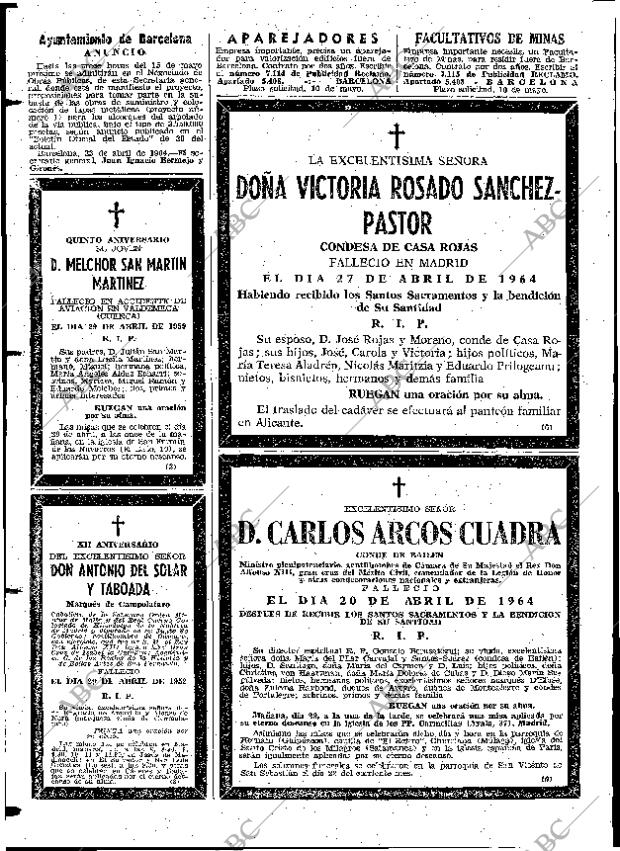 ABC MADRID 28-04-1964 página 90