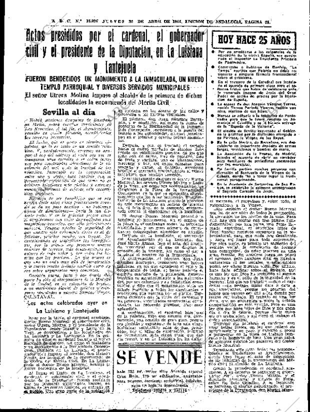 ABC SEVILLA 30-04-1964 página 65