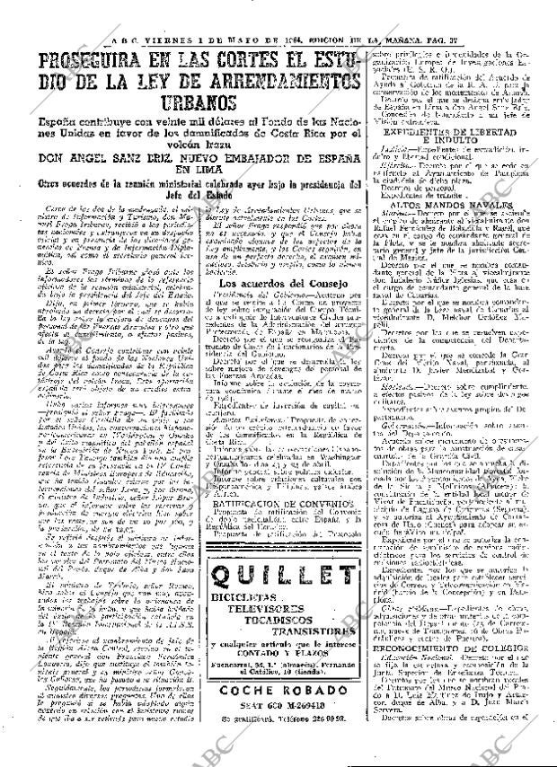 ABC MADRID 01-05-1964 página 37