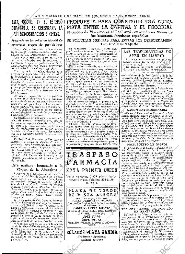 ABC MADRID 01-05-1964 página 45