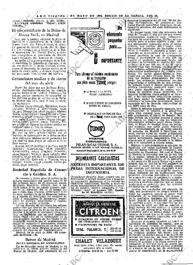 ABC MADRID 01-05-1964 página 54