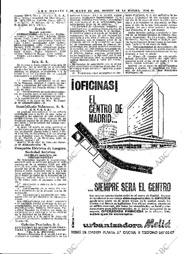 ABC MADRID 05-05-1964 página 69