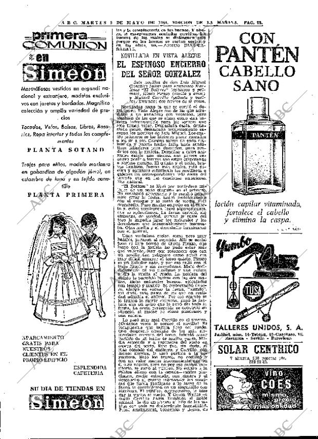 ABC MADRID 05-05-1964 página 72