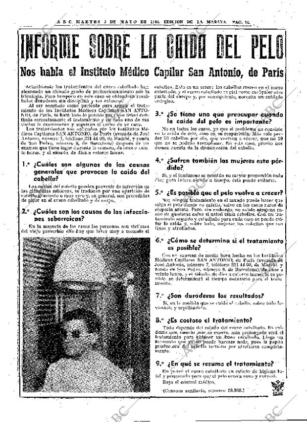 ABC MADRID 05-05-1964 página 74